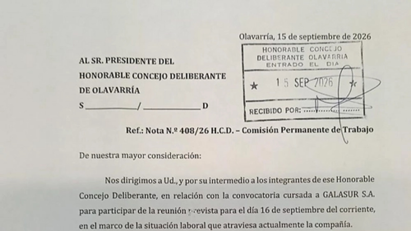 Galasur no fue a la reunión con el Concejo Deliberante y ratificó los despidos