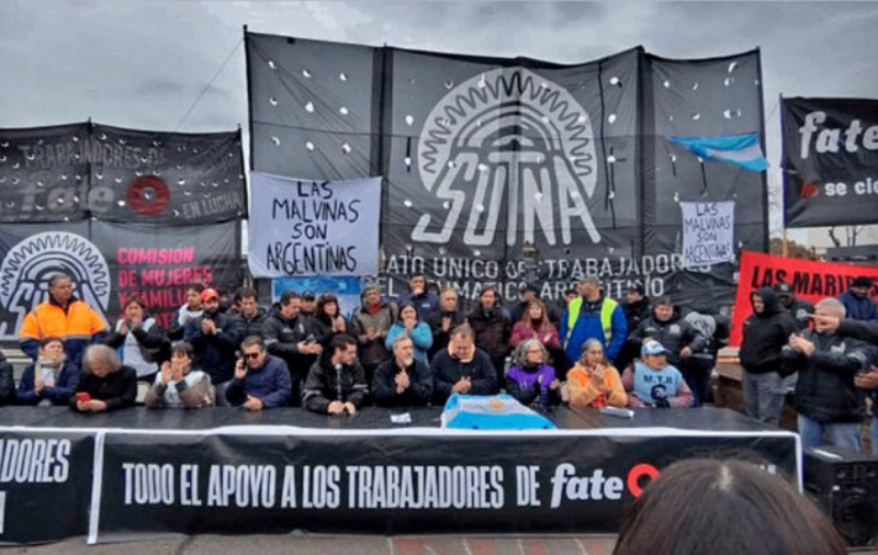 La Justicia ordena el desalojo de FATE y el SUTNA convocó a defender la fábrica